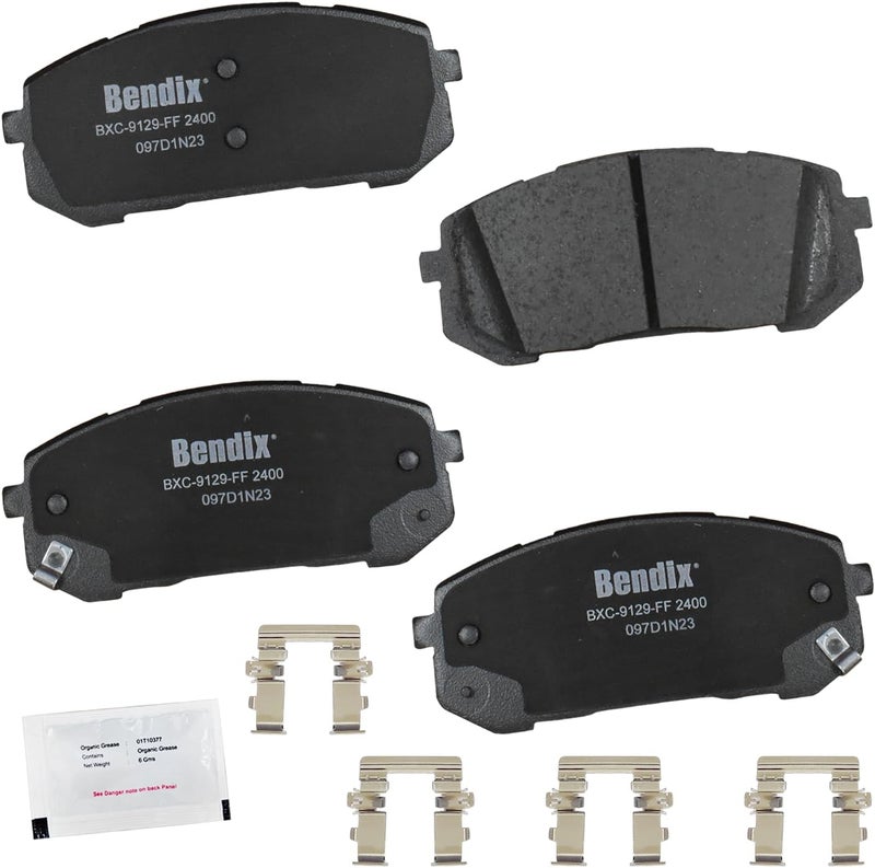 Bendix Priority1 CFC2400 Ceramic Front Brake Pads for Hyundai Elantra 2023-2021, Elantra N 2022 - Image 1